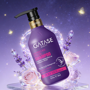GATASE แชมพูลาเวนเดอร์และโรส ไฮเดรตติ้ง สำหรับ<span class=keywords><strong>ผม</strong></span>แห้งเสีย สูตรบำรุงและเพิ่มความชุ่มชื้นเพื่อทำความสะอาดและบำรุงผมที่เปราะบาง - Product Image 1