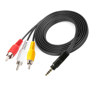 <span class=keywords><strong>สาย</strong></span>อะแดปเตอร์ RCA ขนาด3.5มม. ถึง3<span class=keywords><strong>สาย</strong></span>สัญญาณเสียงสำหรับสาย AV สำหรับลำโพงแล็ปท็อปดีวีดีทีวี - Product Image 6