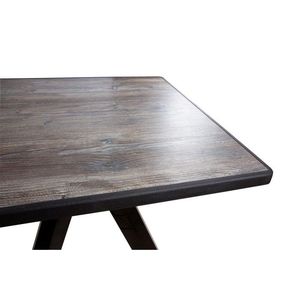 Ometto OMQT70N 80x80 cm tavolo quadrato esterno in polipropilene Base nero antico pino ripiegabile cortile banchetto uso ospedaliero - Product Image 4