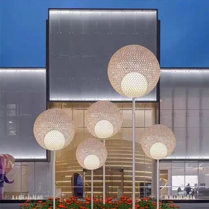 Led sáng hình cầu rỗng ánh sáng cảnh quan hiện đại sân BIỆT THỰ VƯỜN bãi cỏ công viên Con Đường ngoài trời Giáng sinh Halloween - Product Image 4