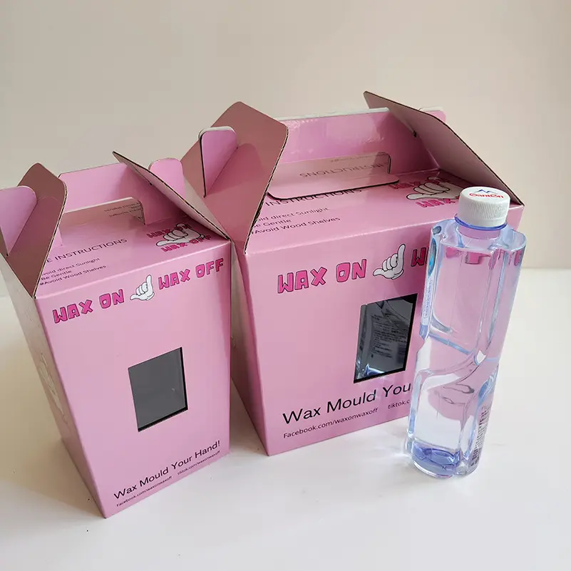 Customized Display Hard Paper Water Bottle Shipping Packaging Custom Box Package For Bottles