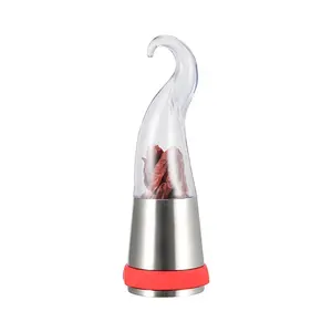 Offre Spéciale 80ml Pot en plastique De Maïs En Acier Inoxydable Anneau En Plastique Chili Meuleuse