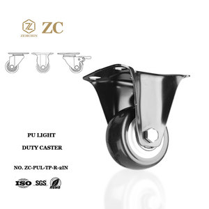 Preço de fábrica Giratória Fixo Escritório Cadeira Rodízio Universal PU Rodas para Móveis Trash Can Trolley Assento Móvel para Ginásio Uso - Product Image 1