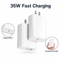 Cargador de Pared USB C Original de 35W, Adaptador de Corriente Tipo C con Carga Rápida PD, Juego Completo para iPhone y iPad
