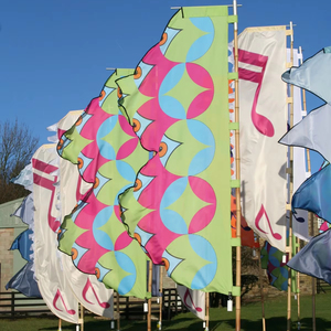 Maßgefertigte Festival-Flagge aus 100gsm Jetflag Polyester mit Sublimationsdruck für Außenwerbung - Product Image 1