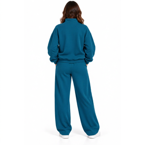 Conjunto de 2 Piezas con Logotipo Personalizado para Mujer, Ropa de Otoño Invierno, Trajes Deportivos, Sudadera con Capucha, Pantalones Deportivos, Chándal - Product Image 2