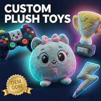 Peluches personnalisées pour joueurs OEM ODM Manette de jeu Trophée Éclair Peluche en peluche Vente en gros Cadeau