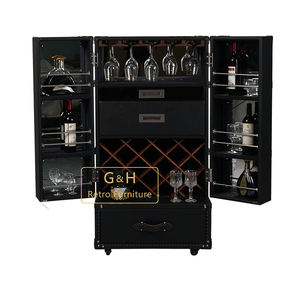 Vitrina de lujo antigua para copas de vino, muebles de almacenamiento para el hogar para sala de estar, estilo Vintage único - Product Image 5