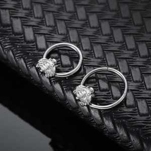 Anillos <span class=keywords><strong>de</strong></span> <span class=keywords><strong>Nariz</strong></span> <span class=keywords><strong>de</strong></span> titanio G23 Little Bee con bisagras Septum Clicker segmento oreja Tragus cartílago hélice labio cuerpo Piercing joyería pendientes - Product Image 3