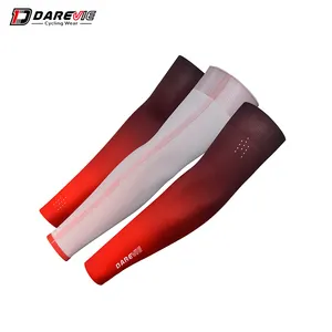 Darevie Men Logo Custom Sports Colorful Arm Sleeves Bicycle Athletic Compression Cycling Sleeves Arm