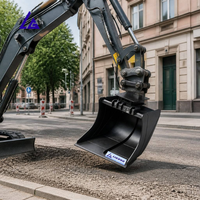 Cucharón Rotatorio Hidráulico para Excavadora de 5-18 Toneladas con Certificación CE 360 °   Preparación de Terrenos Inclinados para Jardinería con Nivelación Rotacional