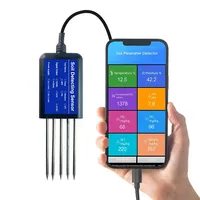 Medidor de Suelo Inalámbrico Profesional 8 en 1 con Conexión a Aplicación Móvil, Sensor de pH, EC, Temperatura y Humedad para Agricultura e Invernaderos