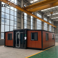Maison préfabriquée extensible, maison préfabriquée extensible avec conception modulaire pliable pour projets résidentiels et locatifs