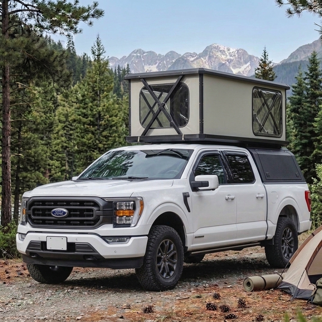 Aluminum Pop-up Electric Rooftop Tent 2-3-person | Ford