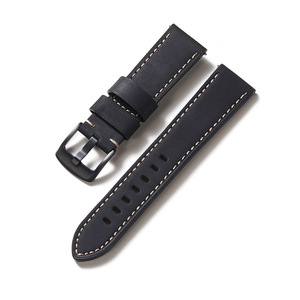 Correa de reloj de cuero de vaca, correa de muñeca de 20mm y 22mm, pulsera de reloj Vintage genuino de cuero, liberación rápida de 24mm - Product Image 5