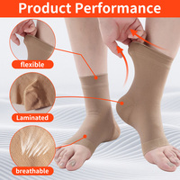 Support de cheville sportif réglable, attelle de cheville élastique, protection complète, pour yoga et exercices, écologique