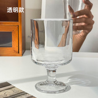 Vente en gros 2025 Classe Tasse Rétro Tournesol En Relief Highball Verre Transparent Gobelet pour Eau Jus Ménage Haut-pied Verre