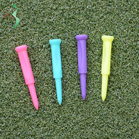 Vente chaude Accessoire de golf Tees de golf Step Down Tees de golf plats populaires Tees de golf en plastique