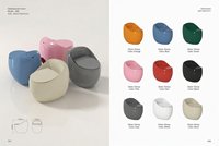 WC mural de luxe de haute qualité, design élégant, blanc et coloré, en forme d'œuf, cuvette de toilette en céramique monobloc pour salle de bain