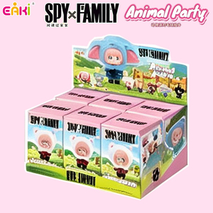 Auténtico EAKI SPY FAMILY Animal Party <span class=keywords><strong>Anya</strong></span> Forger Colgante <span class=keywords><strong>de</strong></span> Peluche Caja Sorpresa 6 Piezas/Set Figura Suave Amuleto para Bolso Regalo Coleccionable - Product Image 1