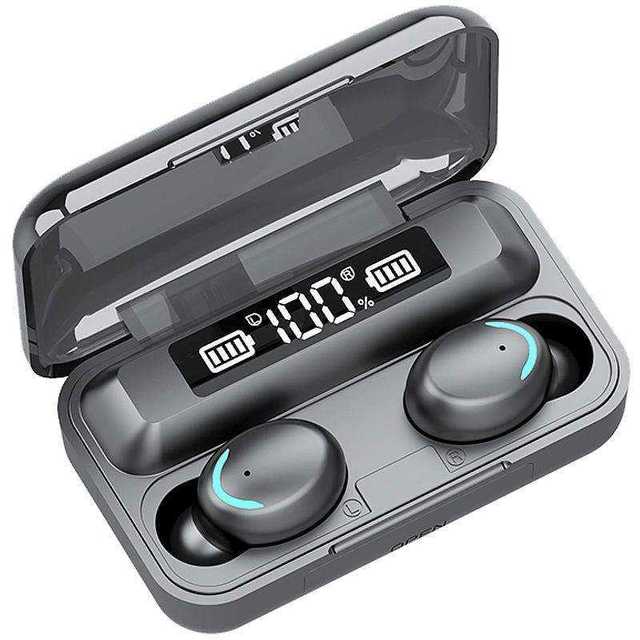 Lowest Price F9 5c Waterproof TWS Phone Power Bank Sport Gaming In-Ear LED Display Wireless bluetooth Earphone Headphone Earbuds