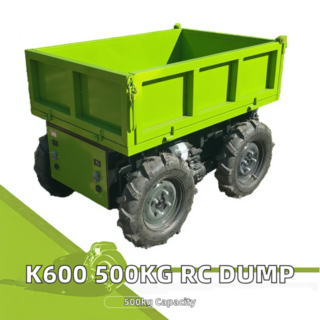 K600 All Terrain Off-Road Dump Truck 500kg Payload Electric Remote Control Operation
