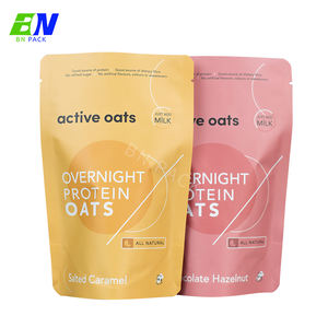 MOQ 500 pièces, sacs en plastique de qualité alimentaire CPP, noir mat, sacs en mylar, feuille d'aluminium, pochette debout avec fermeture éclair, fenêtre transparente, salade, collation, nourriture - Product Image 2