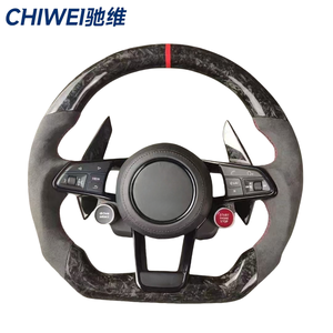 Pour <span class=keywords><strong>Audi</strong></span> R8 <span class=keywords><strong>TT</strong></span> Mk2 <span class=keywords><strong>Mk3</strong></span> B8 <span class=keywords><strong>RS</strong></span> TTS Rs3 Rs6 RS5 RS7 A3 A4l A4 A5 A6 C6 A7 A8 Q3 Q5 Q7 Volant en cuir de luxe en fibre de carbone - Product Image 6