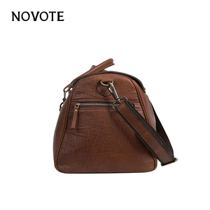 Borsa da Viaggio in Pelle di Vacchetta Stile Retrò Grande Capacità OEM/ODM Borsa Weekend Outlet di Fabbrica NOVOTE - Product Image 3