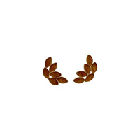 JINYOU Boucles d'oreilles clous tendance en laiton doré pour femme, forme papillon avec pierre de coquillage, idéales pour les fêtes et les mariages