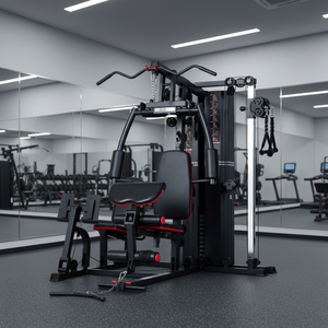 Máquina <span class=keywords><strong>Multigimnasio</strong></span> de Acero para 3 Personas, Estación de Dominadas, <span class=keywords><strong>Banco</strong></span> de Fitness, Máquina Integral 3 en 1, Entrenador Multifuncional de Uso Comercial - Product Image 1