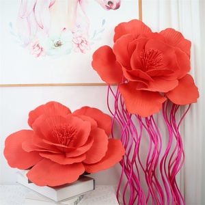 Serre-tête géant pour fête, motif floral exagéré, rose et rouge, style Jockey Club, durable, pour extérieur, coiffe irisée pour cheveux - Product Image 5