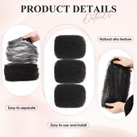 Extensions de cheveux humains Remy brésiliens 100% en vrac, sans nœuds, pour tresses bohèmes, torsades et dreadlocks afro crépues