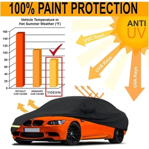 Housses de voiture imperméables 210T personnalisées pour BMW M3 320i 328i 328d 330i 330e 335i 340i 2007-2024, sangle coupe-vent et fermeture éclair double porte - Product Image 5
