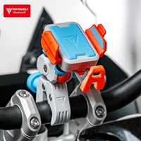 Support de téléphone pour moto à fixation rapide sur guidon, avec amortisseur de chocs, double charge et support de navigation
