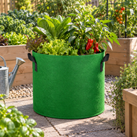 Sac de culture en tissu non tissé avec poignées robustes, pot de plantation à élagage aérien, 10 et 20 gallons, pour légumes de jardin, directement de l'usine