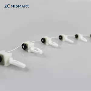 Zemismart-cortina eléctrica plegable con gancho, 6cm/8cm, tipo ondulado, en forma de serpiente, cinturón de tela, 13,5 CM