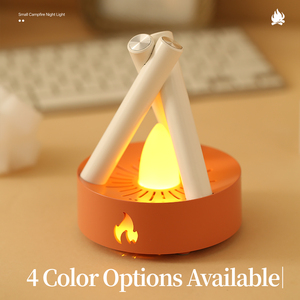 Veilleuse à bruit blanc, lampe de chevet effet feu de camp, lumière douce bicolore pour chambre à coucher - Product Image 6