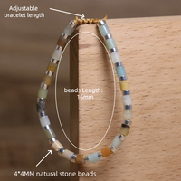 Bracelets Bohèmes Multicolores en Pierres Précieuses, Turquoise Naturelle et Cristal Rose, Unisexe, Réglables, Bijoux de Guérison, Cadeau