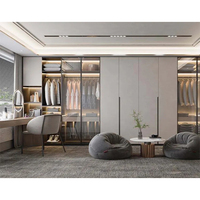 Coiffeuse moderne en bois, armoire d'angle, design personnalisé, meuble de luxe, placard avec table, 1 pièce