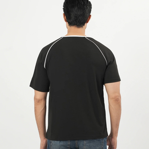 Camisetas para hombre de tela súper suave que absorbe la humedad, corte regular, estilo casual, teñido liso, más vendidas, para uso en exteriores de verano. - Product Image 4
