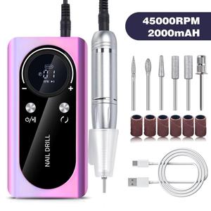 OEM Portable Rechargeable 45000RPM <b>Nail</b> <b>Drill</b> Machine Home Manicure Salon Gel <b>Nails</b> Polishing File <b>Nail</b> Polisher - Product Image 4