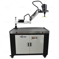 Meuleuse à faible vibration pour le finissage des pièces plates avec banc de travail à adsorption sous vide pour le polissage de métaux en petites séries