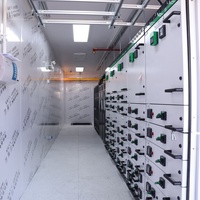 Micro centre de données IA à livraison en 30 jours avec boîtier de distribution d'alimentation, refroidissement par air, 12 baies 42U pour chantiers de construction