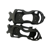 Crampons antidérapants en caoutchouc véritable à crampons, résistants aux basses températures, durables pour l'extérieur, avec logo personnalisé pour la neige