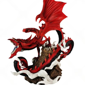 Estatuilla de dragón Slifer the Sky Yu-Gi-Oh modelo coleccionable ornamento Duelista ciudad diez generaciones tres dioses estatua regalo - Product Image 1