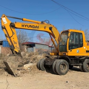 Excavatrice sur pneus Hyundai 150W-9 150-7 150 d'occasion importée de Corée, pour l'exploitation minière/la construction, avec de bonnes performances, en vente. - Product Image 5