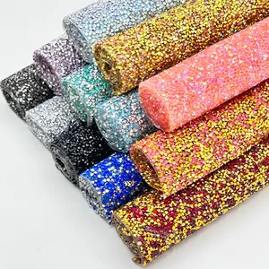 40*24cm Strass Crystal Resin Rhinestone Hotfix Pointback Rhinestone Mesh Sheet