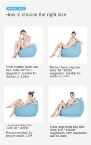 IStapromo Gifts Chair Bean Soft With Linen Fabric Bean Bag <b>Cover</b> Chair for Adult and Kids - Product Image 6