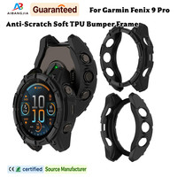 Kratzfester Stoßfänger-Rahmen Weiche TPU-Hülle für Garmin Fenix 9 Pro SmartWatch Zubehör Schutzhülle